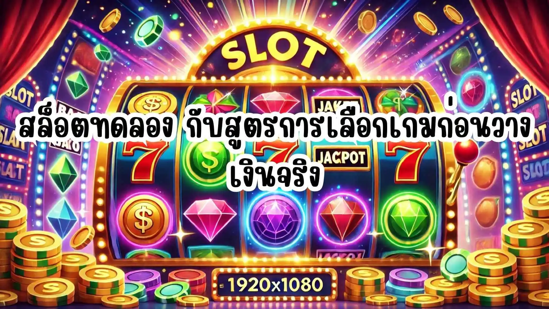 สล็อตทดลอง กับสูตรการเลือกเกมก่อนวางเงินจริง